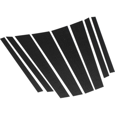 8 pièces Film Carbone Décoratif Autocollant Montant B Fenêtre Compatible X5 F15 2014-2018 (1/5)