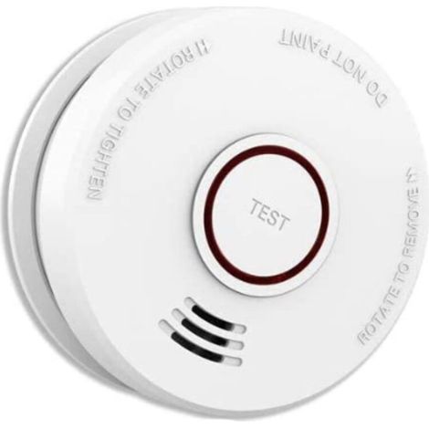 1 paquet détecteur de fumée alarme incendie 9V capteur photoélectrique alimenté par batterie détecteur de fumée facile à installer avec avertissement sonore léger