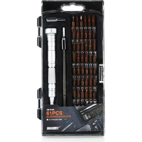 JAKEMY JM-8166 61-in-1 Tool Kit with Screwdriver and Repair Manual (1/4)