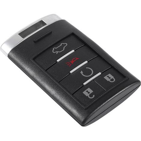 Boîtier de télécommande intelligente 5 boutons de remplacement pour clé Cadillac - Coque avec lame de rechange (1/5)