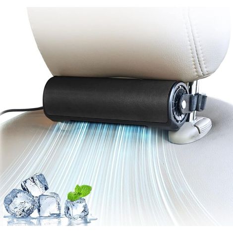 Ventilateur de siège auto amélioré (noir), ventilateur USB haute température réglable pour tous les camions et sièges de bureau