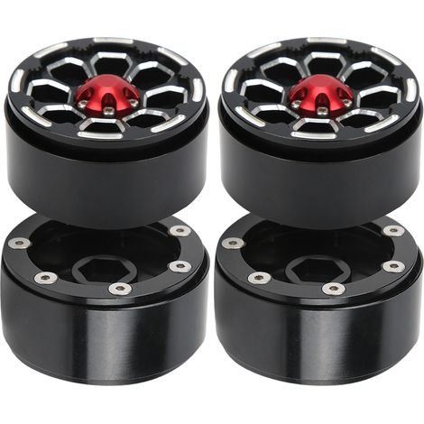 4 Pièces Moyeux Métal pour Roues RC Crawler Compatible SCX10 II 90046/TRX4/D90 1/10 Voiture Radiocommandée (1/5)