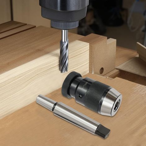 MT3-B18+1-16-B18 Quick Clamping Drill Chuck, Quick Clamping Chuck, Chuck and Chuck Adapter 1-16 mm, for Drills, Milling Machines, Lathes, Tensioning Machines (1/5)