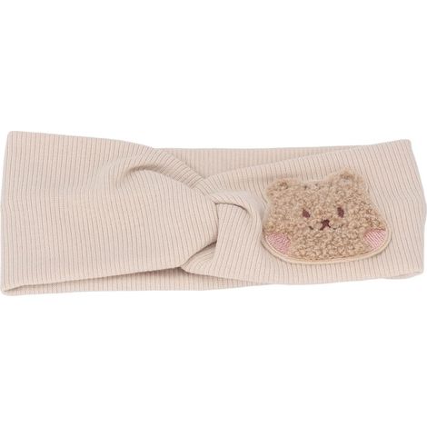 Baby Cotton Headband, Elastic Cartoon Animal Headband with Super Stretchy Design for 0-8 Years (Beige) (1/5)