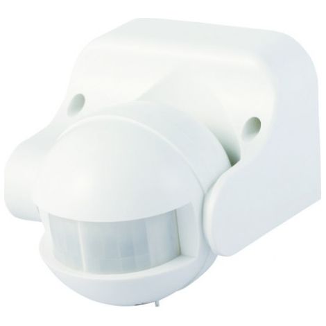 Weißer, aufputzmontierter 180°-PIR-Bewegungsmelder CP-2B EC20320 ECO (1/2)