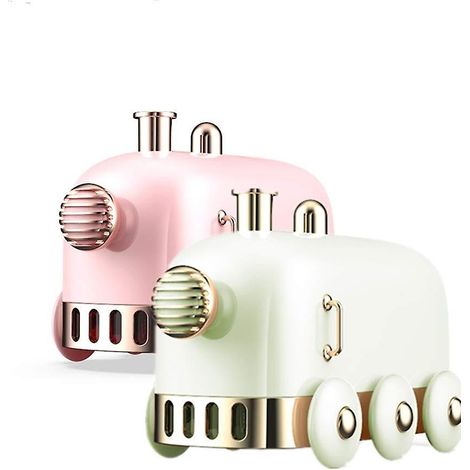 Humidificateur USB à arrêt automatique, ultra silencieux et portable, design inspiré des trains (lot de 2)