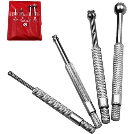 Satz mit 4 einstellbaren Innendurchmesserlehren für manuelle Aufweitbohrungen 3–13 mm
