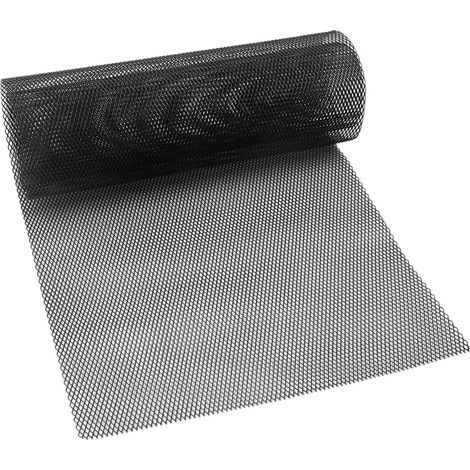 Grille de Course, 100x33cm Grille en Aluminium Universel, 6×12mm Trou Voiture Maille Calandre de Radiateur, Mesh Grill Pare-chocs Vent (1/5)