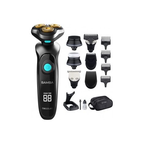 Cecotec Rasoir Multigrooming Bamba PrecisionCare TwistGroom 10 en 1, base de charge, batterie au lithium, lames en acier (1/5)