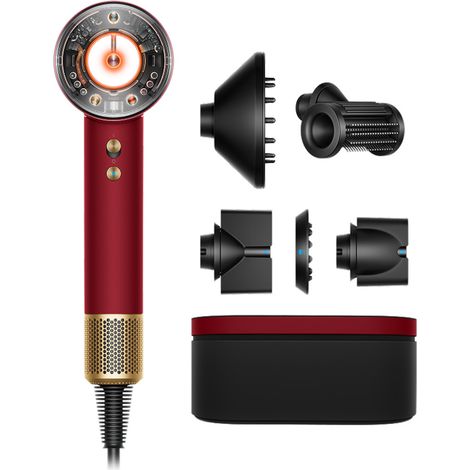 Dyson Supersonic Nural Red Velvet and Gold Lisci e Mossi
