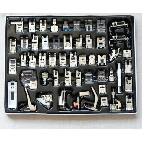 52 pièces de machine à coudre de pied multifonction de pied de presse professionn pour frère, chanteur et machine à coudre de maison, 505A ensemble de pied de presse +