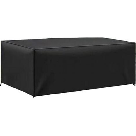 Housse Table de Jardin 180 x 110 x 70cm, Housse de Protection Bâche Résistante aux Intempéries et aux Déchirures 420D Oxford pour (1/5)