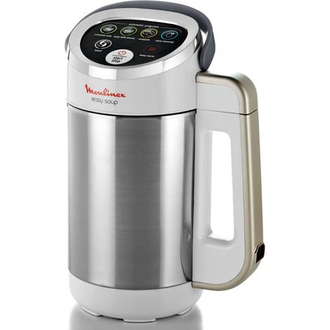 Moulinex – Blender chauffant 1.2L 1000W avec maintien au chaud – Inox poli – 4 programmes – LM841B10