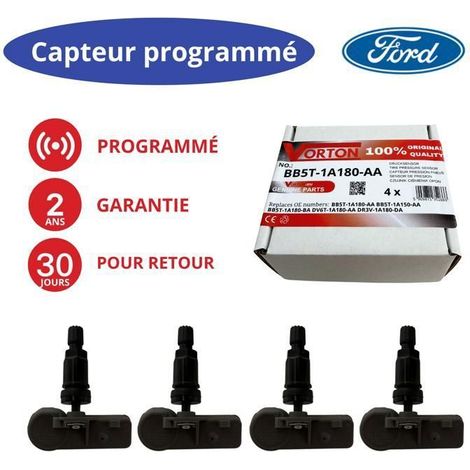 4 sensori TPMS preprogrammati Ford Transit / Tourneo Custom (2013–2019) 433 MHz