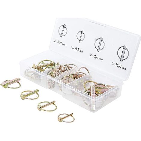 FORCE HOMME 88195 KLAPPS PLINTE ASSORTIMENT 32TLG GALVANISÉES 4,511 MM EN BOÎTE