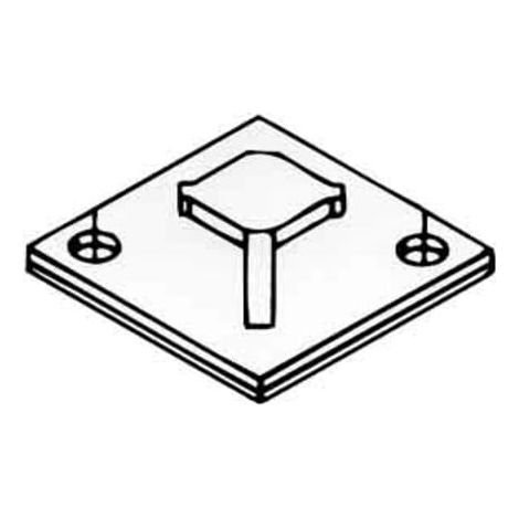 ABB Stotz S&J T&B Befestigungssockel 7,6mm natur TC5347AR 100 Stk