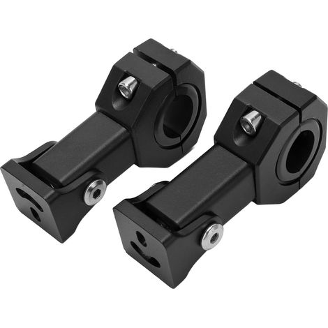 Soporte de montaje para faros delanteros M5 para motocicletas todoterreno - Juego de 2 con abrazadera ajustable de 18 a 30 mm (1/5)