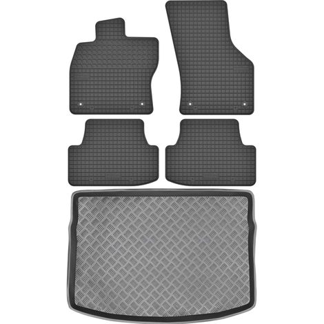 Ensemble de tapis de sol en caoutchouc pour Volkswagen Golf VII Hatchback (2012-2020) + tapis de coffre (1/5)
