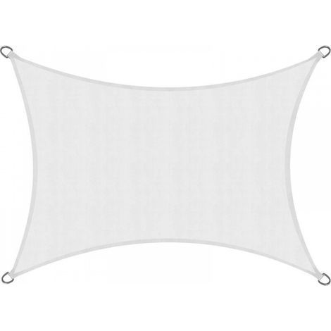 Voile d'ombrage blanche, tente d'extérieur à isolation thermique, aide au camping en plein air, blanc, 2M×3M (1/5)