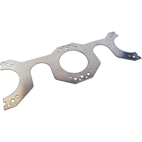 Platine double pour fixation de boitiers à encastrer (1/2)
