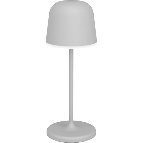 Lampada Ricaricabile Moderna Mannera-S Alluminio Grigio Led 1,8W 170Lm Ip54