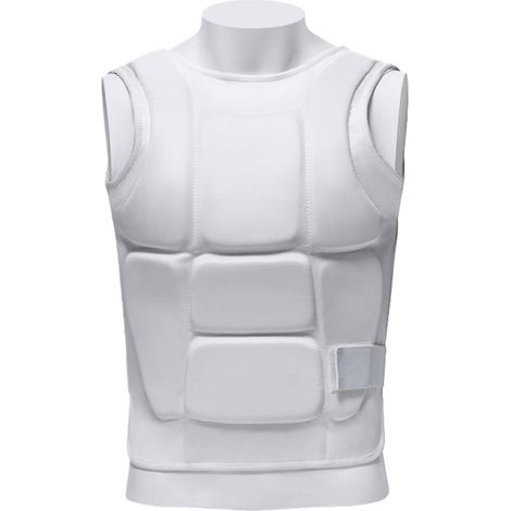 Protège-poitrine rembourré pour karaté - Multifonctionnel - Matériaux respirants - Ceinture réglable - Absorbe les chocs - Gilet d'entraînement - Design respirant avec absorption des chocs - Pour arts (1/5)
