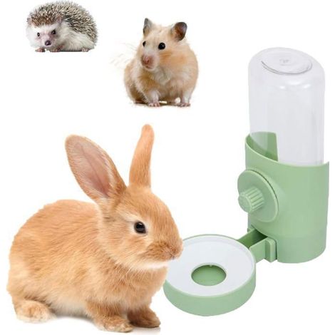 Distributeur d'eau automatique pour lapins, accessoire pour cochons d'Inde, chinchillas et hamsters, gamelle d'eau multicolore (1/5)