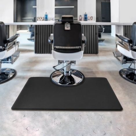 Salonmatten Für Friseur, Anti-Ermüdungsmatte Für Friseure 3' X 5' Barbershop Stuhlmatte Salon-Bodenmatte Halbrund Friseurmatte Geeignet Für Friseurstühle, Salonstühle (1/5)