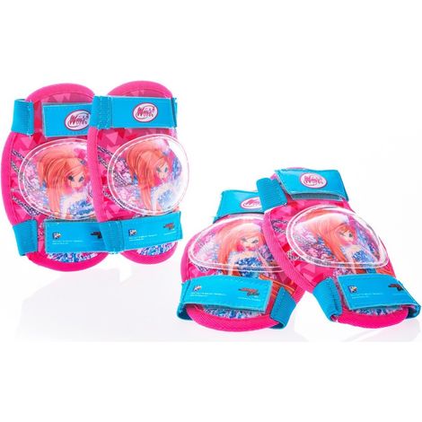 Set Protezioni Winx Ginocchiere Gomitiere Bambina Bicicletta Pattini Monopattino (1/3)