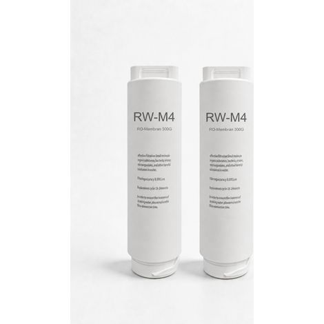 VIESTA® RW-M4 300G RO-Membran Doppelpack Original-Ersatzfilter für RW240 Umkehrosmose-Wasserfilter  Filterstufe 2 & 3  2× RO-Membran  0,0001 µm  Wechsel 12–36 Monate (1/3)