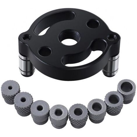 Localisateur de perforateur, Douille de perçage avec 8 bagues de forage 3/4/5/6/7/8/9/10mm, Perforateur vertical Gabarit de perçage avec douilles de guidage de perçage pour trous de poinçonnage (1/5)