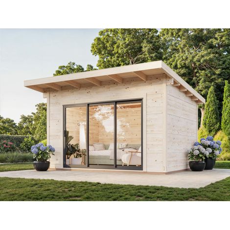 Abri de jardin en bois Grace 11,2 m2 Naturel (1/5)