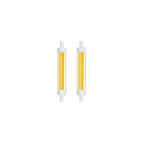 R7S 15W 118mm Ampoule LED COB Filament Linéaire 360 Degrés J118 Ampoule Projecteur 1200LM équivalent Ampoule Halogène 120W blanc froid (6000K-6500K) (Lot de 2) [Classe énergétique A++]