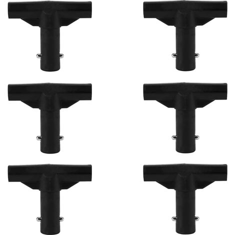 Accessoires de Connecteur de Poteau Net en Forme de T 6pcs Couvertures de Poteau de Trampoline en T 6pcs (1/5)