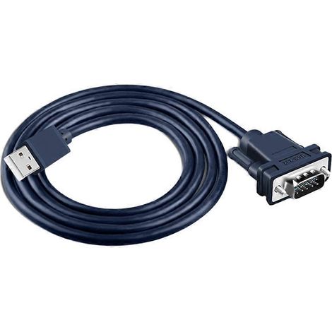 Convertisseur USB vers RS232, câble série DB9, câble de conversion industriel à 9 broches DB9 mâle/femelle, fil de transmission de données (1/5)