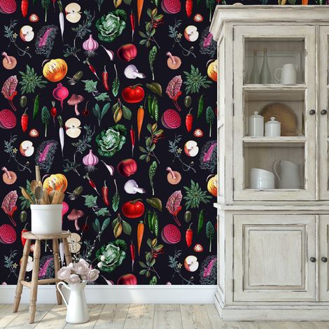 Carta da Parati Cucina in Fogli di Carta, 250x200cm (1/5)