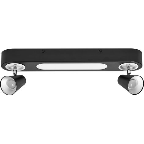 LEDVANCE DECOR SPOT NEPTUNE: 20W, 635lm, nero, faretto, teste orientabili, uso versatile, faretto per interni, luce calda, aspetto di alta qualità, facile installazione. (1/4)
