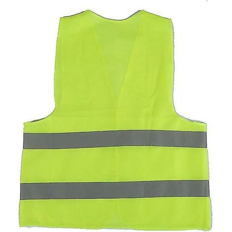 YMYNY Gilet de sécurité réfléchissant Jaune fluo Gilet réfléchissant Infroissable Lavable