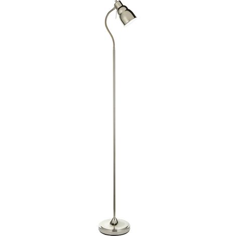 Lampadaire liseuse nickel, bras flexible, GU10 Endon (1/5)