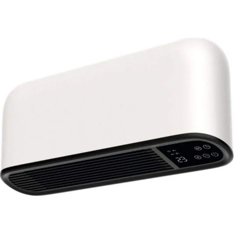 Radiateur soufflant céramique mural 2000W – Écran LED et télécommande – Indice de protection IP21 – Pour confort thermique optimal