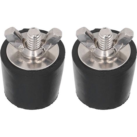 Lot de 2 bouchons en caoutchouc coniques pour piscine, 25 mm, pour l'hivernage. Accessoires pour piscine. (1/5)