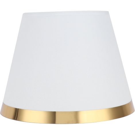 Abat-jour en tissu blanc style européen moderne pour lampe de table E27 et lampadaire, fourniture lumineuse PX129. (1/5)