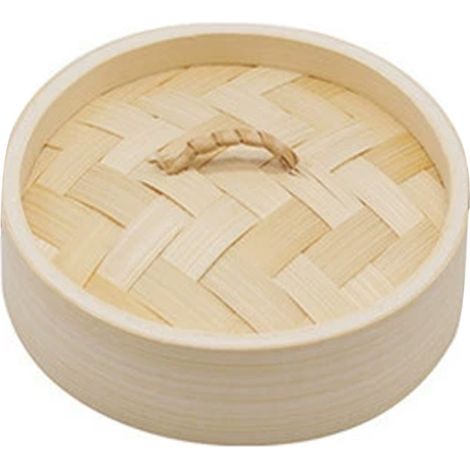 1 Panier vapeur en bambou, fait main, design épaissi, pour usage commercial et domestique, cuisson de petits pains (1/5)