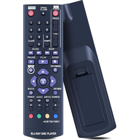 Télécommande de Rechange AKB73615801 pour LG pour Blu-Ray DVD BP220 BP125 BP325 BP325N BP120 BP120N BP120P BP320 BP200 BP325W BP220N BP320N pour télécommande LG (1/5)