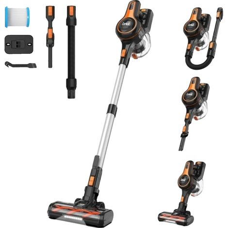 Aspirateur, sans fil, filtre HEPA, Orange, UE (1/2)