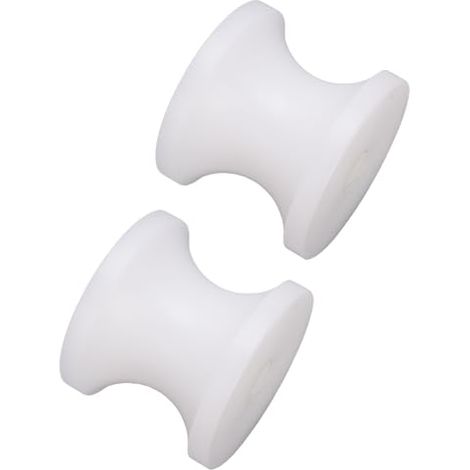 Rouleau Remorque Bateau, Nylon Blanc 50x43mm Trou 8mm (1/5)