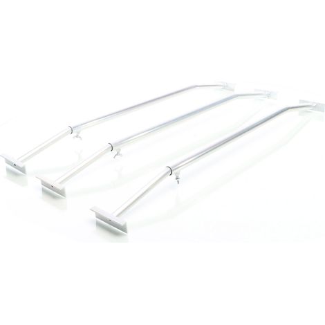 XPOtool Staffe telo per rimorchi leggeri e carrelli appendice, 3 barre allungabili 100-145cm, in alluminio (1/5)