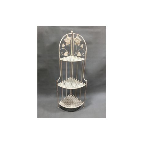 C ANGOLIERA 3 RIPIANI 49X33X126CM BIANCO ANT EPOQUE 2 PZ