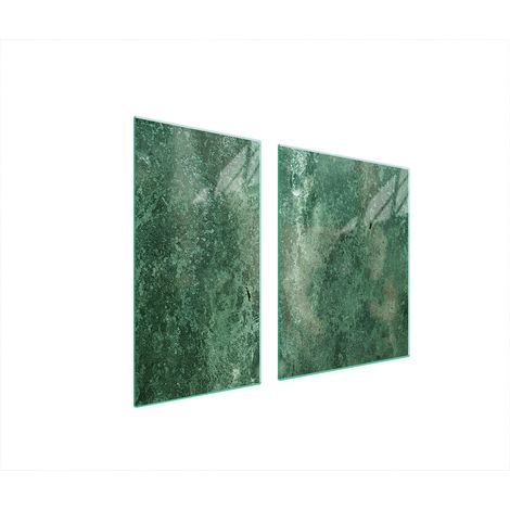 GLASSCHUTZPLATTE FÜR HERD 90x52 TÜRKIS (1/5)