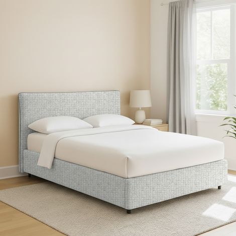 Cama Plaza y Media Altrincham, Desenfundable, Hecho en Italia, Gris Claro (1/5)